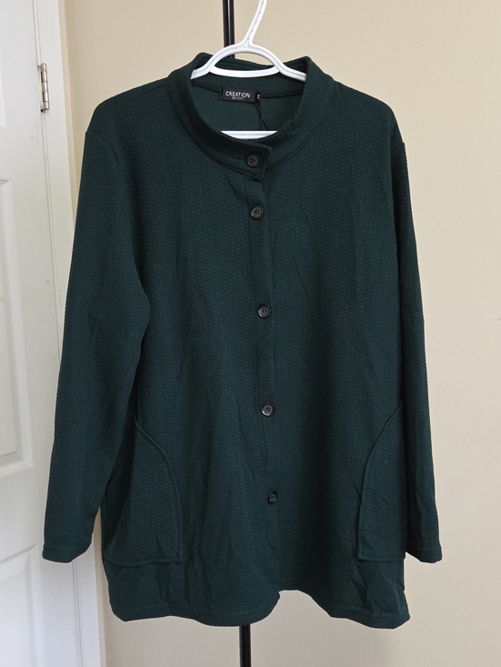 Creation Est 2011 Sweaters - Nwt Creation Est 2011 Green Button-Front Women's Sweater